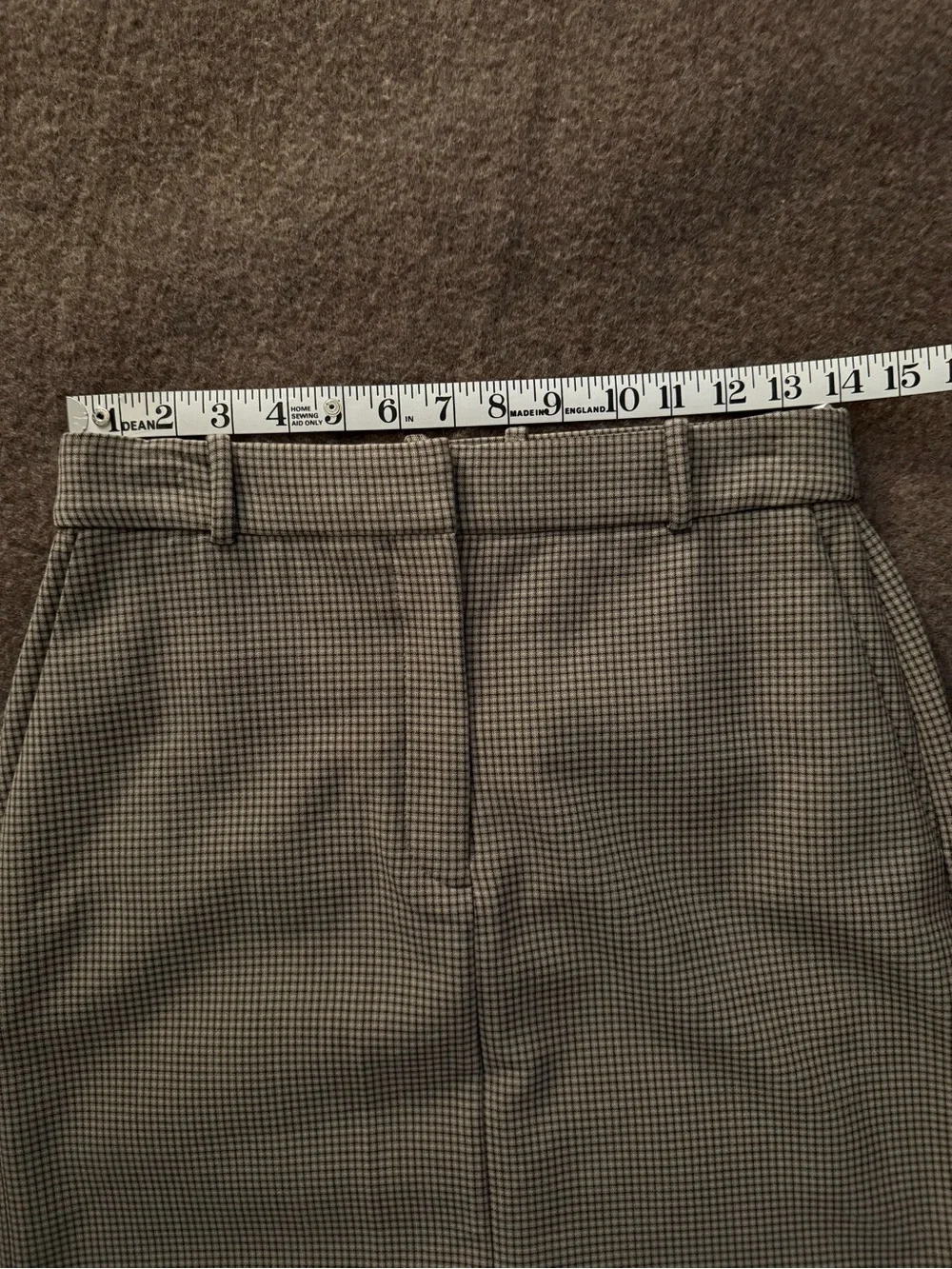 NWT Aritzia Chisel Maxi Skirt by Babaton, Grey Check, Maxi Pencil Skirt, Size 6 - Picture 5 of 16
